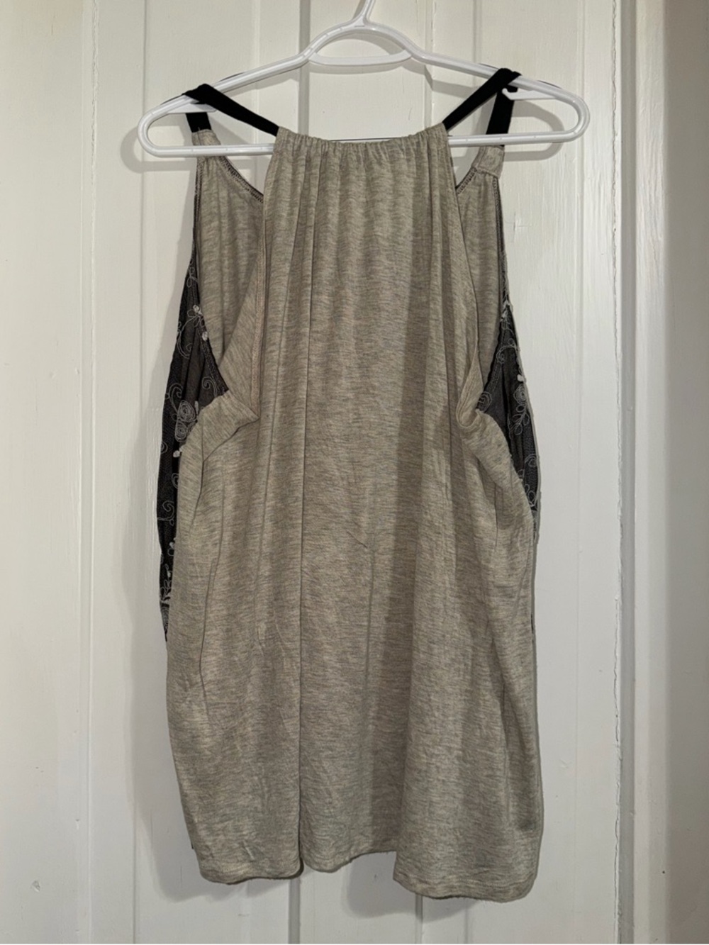 Women's plus size 3X Maurices Lightweight Beige-Cream lace knit tank top shirt - Picture 2 of 5